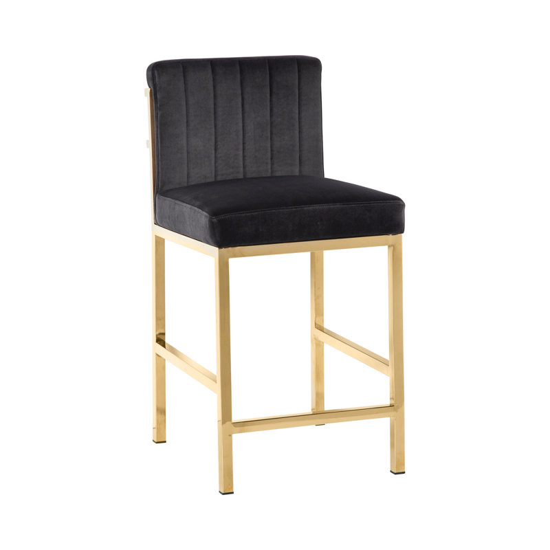 Tabouret de comptoir et de bar Fallston, Noir, Lindquist