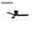 32'' Small Ceiling Fan With Led Lights & Remote Control