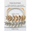Embrasses de rideaux décoratives (ensemble de 2) - Branche olive argentée-831853359
