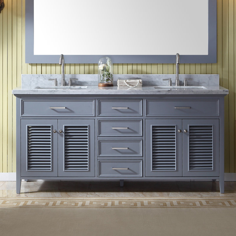 Kensington 73'' W Double Vanity, Gray