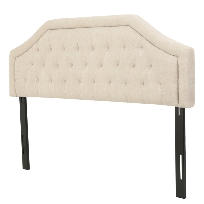 Tête de lit rembourrée Lemaster Panneau, Beige clair, Très grand