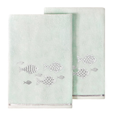 Ensemble de 2 serviettes de bain en coton turc