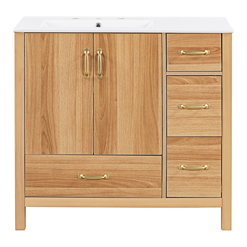 Bathroom Vanity With Ceramic Sink