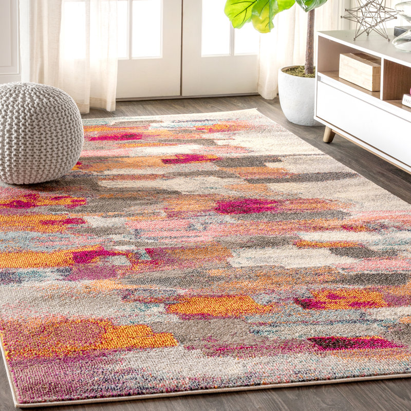 Luis Abstract Area Rug, Rectangle 160 x 231cm