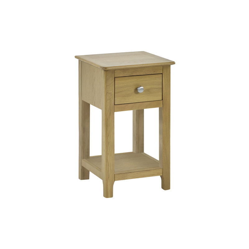 Amrico 34cm W Bedside Table, Natural