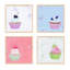 Cupcakes. Set Of 4 Print by Katy Montica-242430615-242430620