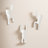 Buddy Wall Mounted Coat Hooks, Decorative Single Hangers for Entryway, Bedroom, Set of 3-999298986