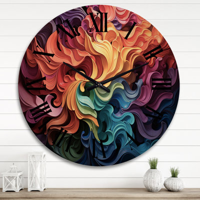 Horloge murale en bois massif Paray