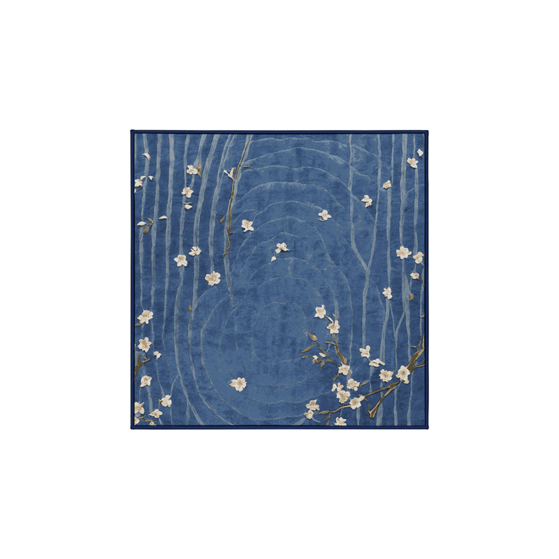 Silky Soft Plush Gray Area Rug, Square 8'