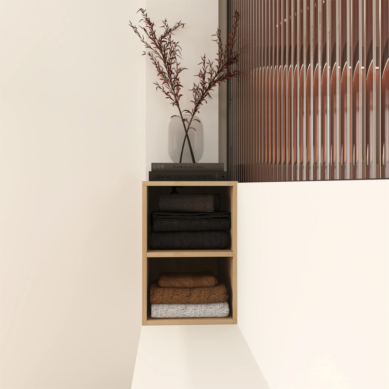 Petites tablettes de rangement murales de 12 pouces, parfaites pour organiser et maximiser l'espace dans les salles de bain compactes