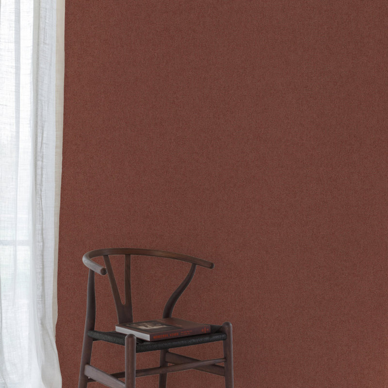 Surfaces Collection Natural Texture Wallpaper Roll, Terracotta Red