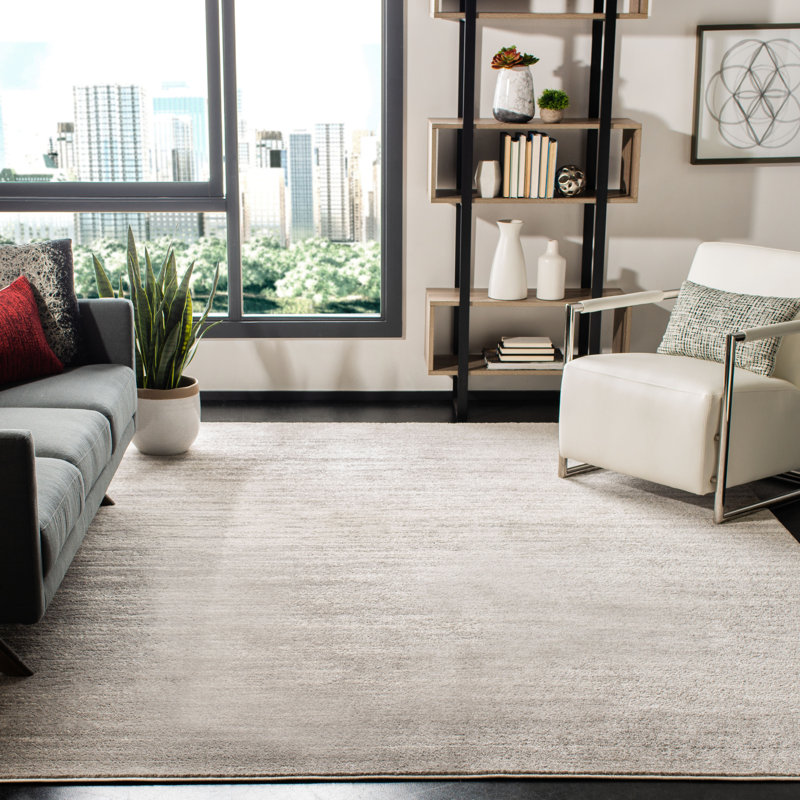 Gicu Performance Solid Color Rug, Rectangle 9' x 12'