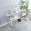 WHITE Table à dessin réglable en verre trempé avec chaise-1022775799-1022775797