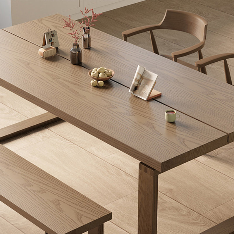 Coffee  Rectangular Solid Dining Table For Dining Room/Kitchen, 29.5”H x 55.1”L x 27.6”W