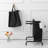2 110L Laundry Hamper With Lid, Sorting Cards, Black Fabric Basket For Clothing & Cloth Cards , Clothes Storage
