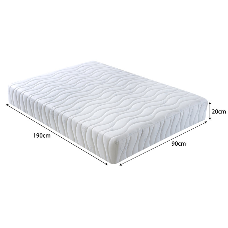 White Noise Open Coil Mattress, Single (3')