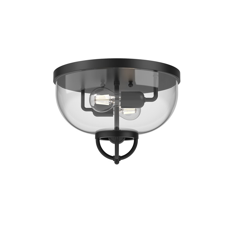 Lancaster 2 - Light Flush Mount, Matte Black