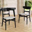 Ensemble de chaises de salle à manger élégant et confortable avec un design Mid-Century et des sièges rembourrés-242902457-242902463
