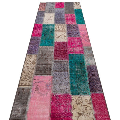 Modern Kabishayan Handmade Multicoloured Runner Area Rug