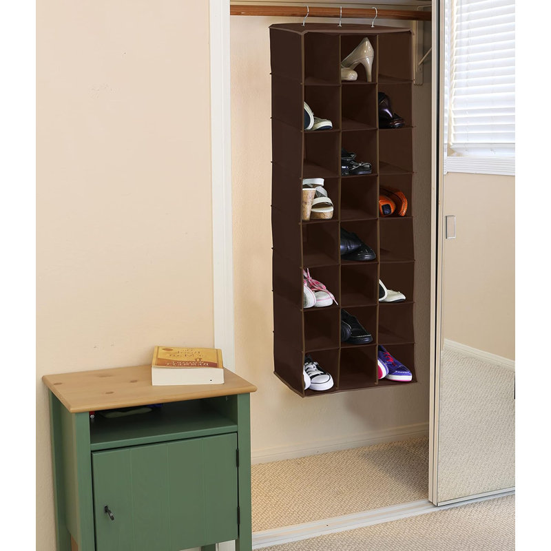 Range-chaussures 24 paires, Brun