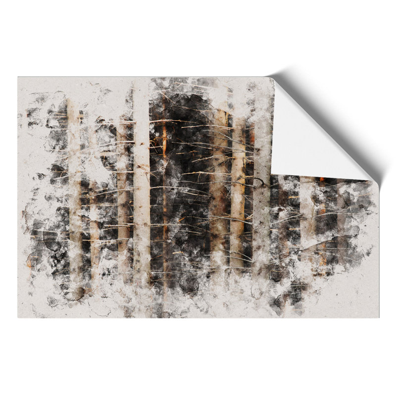 Bare Trees Watercolour - Frameless Print, 21cm H x 30cm W x 0.1cm D