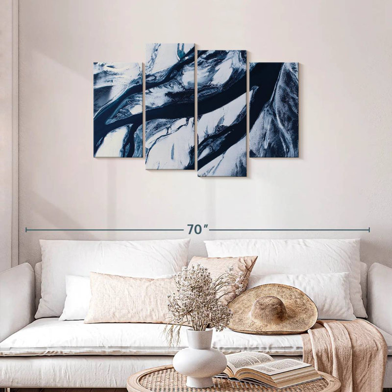 Meandering Icelandic River, 27" H x 43" W