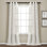 Lush Decor Farmhouse Textured Grommet Sheer Curtain Panels Pair Drapes (Set of 2)