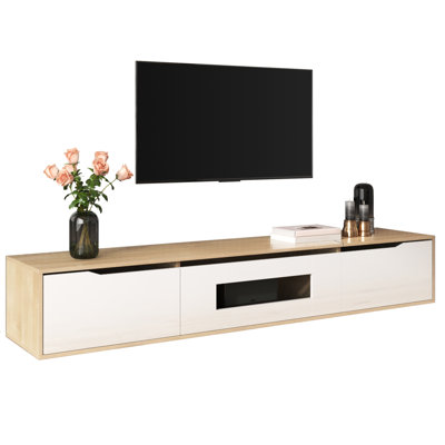 Unfinished TV Stand for TVs up to 58" with Fireplace Included