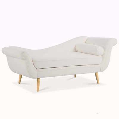 Chaise Lounge With Scroll Arms