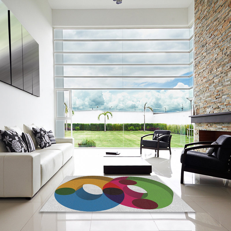 Tapis en laine, Carré 5 pi
