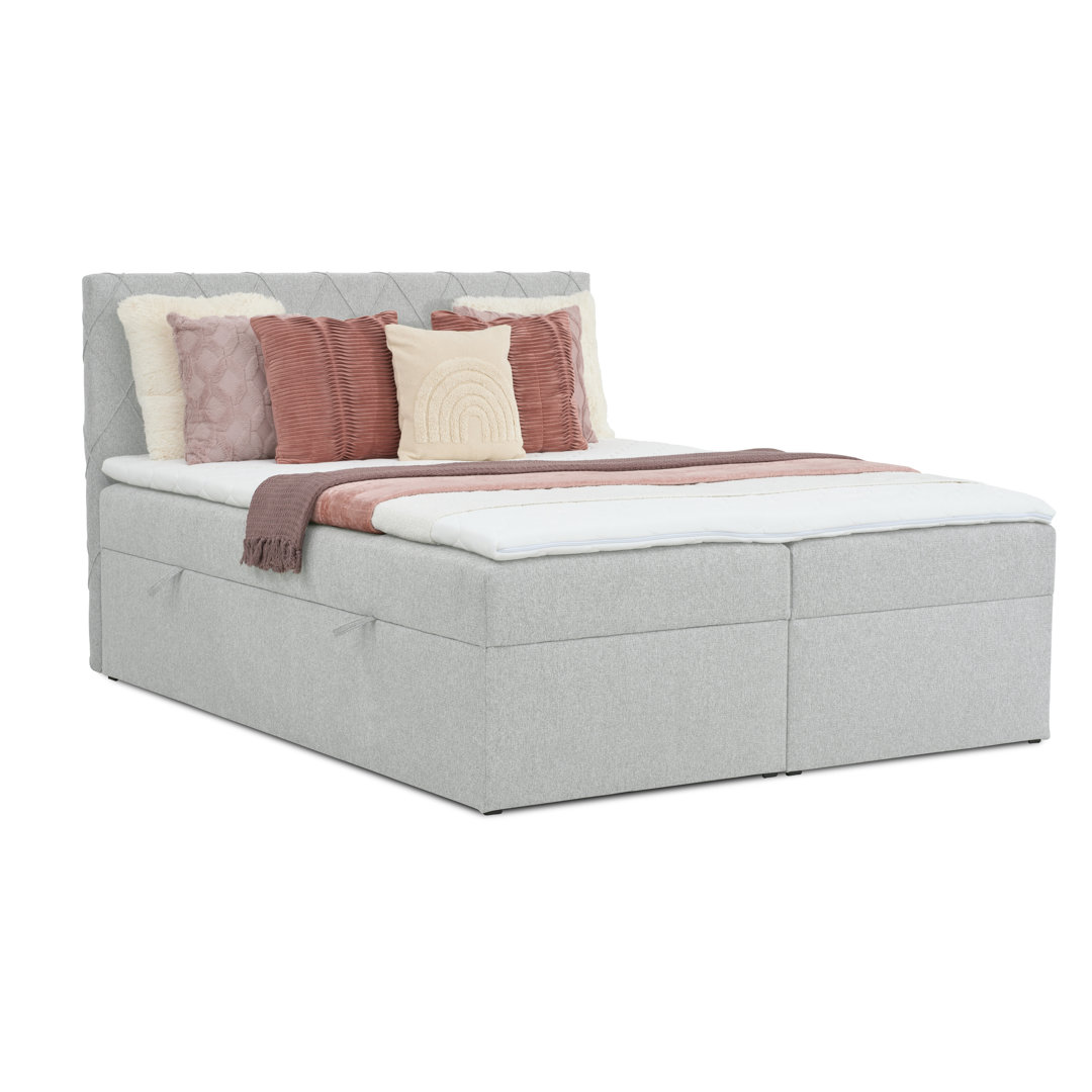 Boxspringbett Bellingen mit Topper und Stauraum