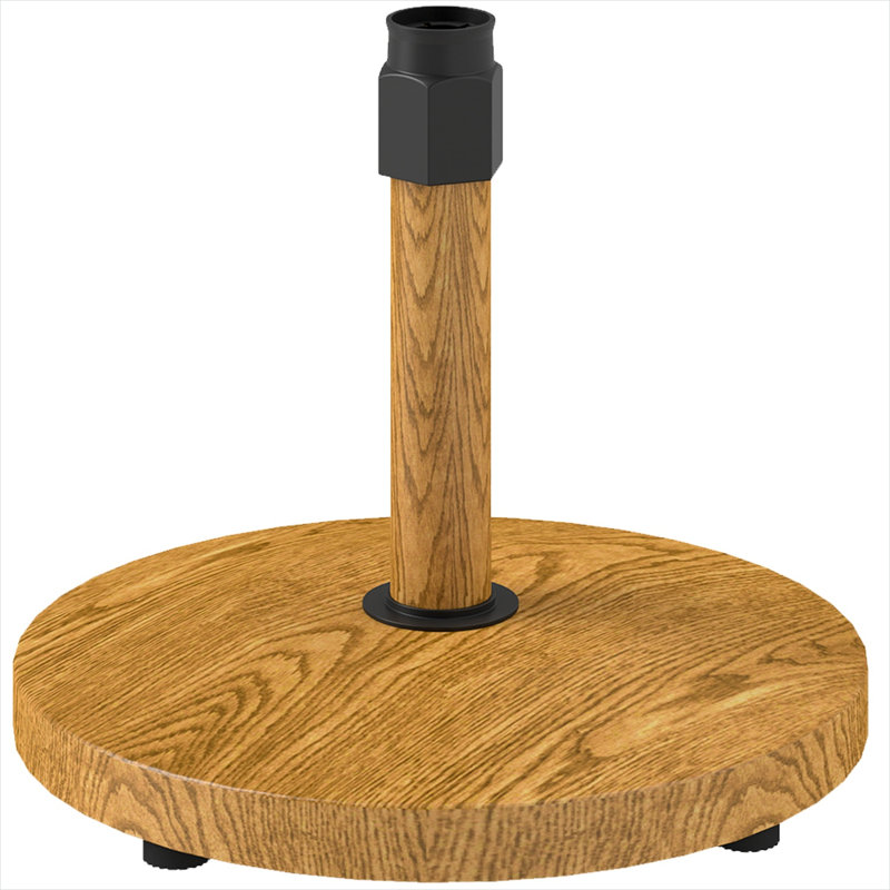 Base de parasol en béton 54 lb avec finition naturelle, ajustement universel pour les parasols de jardin et de piscine