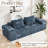 107" Chenille Sofa With Extra Large Armrests,Comfy Upholstered Couch For Living Room-1016225848