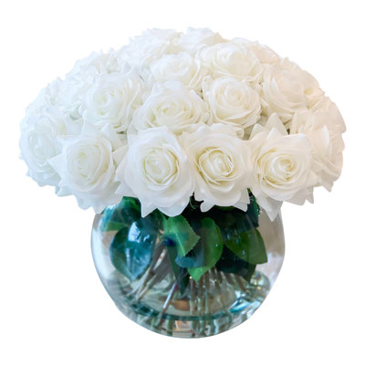 Centre de table Roses dans un vase