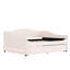 Lit de jour rembourré avec lit gigogne beige - Transformez votre chambre à coucher en un éclairage serein en molleton idéal pour un sommeil confortable-2147278084-2147278081