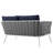 Stance Outdoor Patio Contemporary Modern Woven Rope Loveseat-603310248-571275739