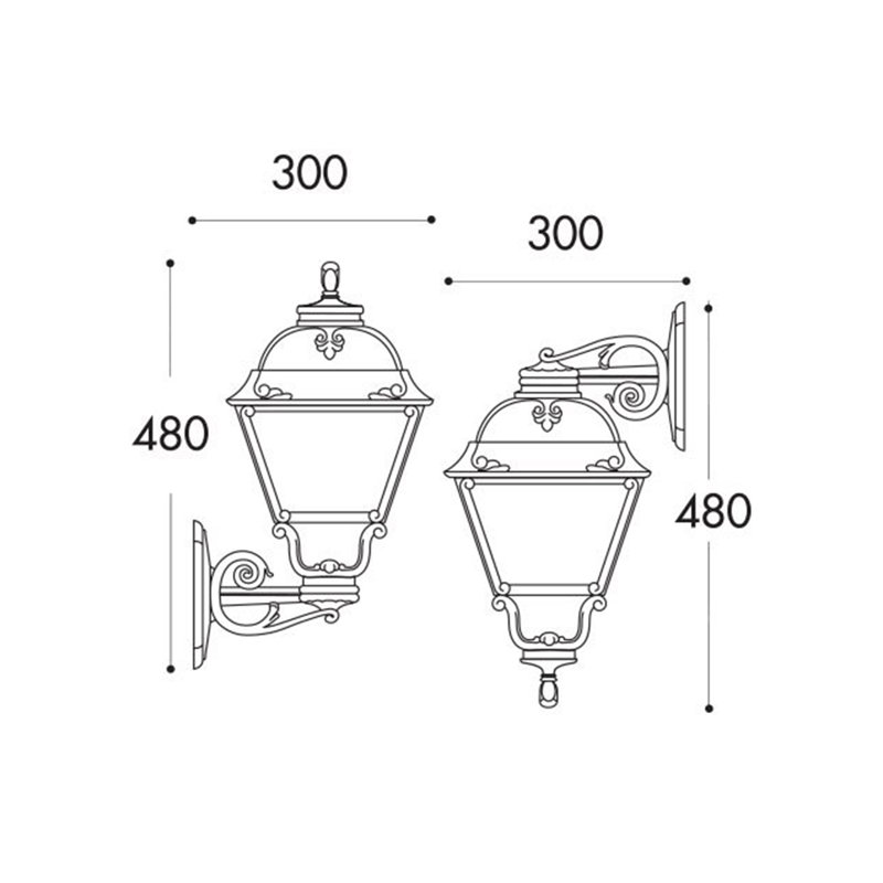 Andesine Outdoor Wall Lantern