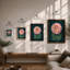 Dahlia Study Botanical - Framed Print-1240173345-1240173347