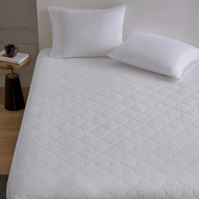 Protège-matelas matelassé en coton percale