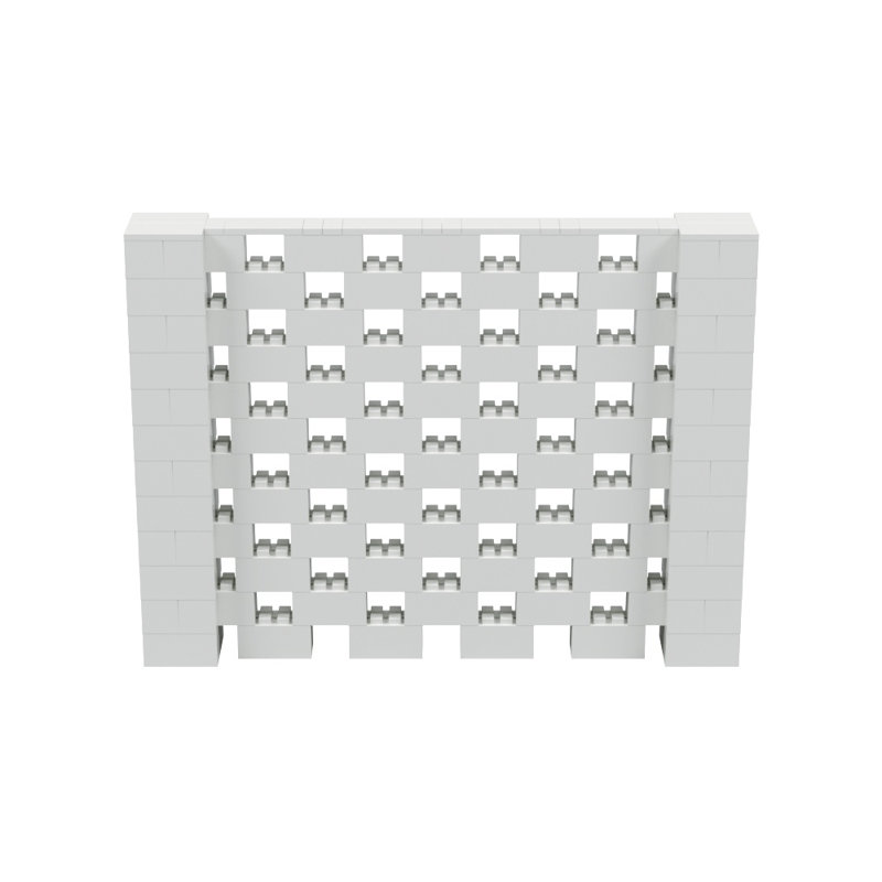 Ensemble mural Everblock, Gris clair, H 72 po x l 96 po x P 12 po