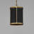 Eddyville 1 - Light Natural Aged Brass Cylinder Pendant