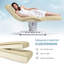 Lit de massage électrique à hauteur réglable, dossier et repose-jambes, table de massage professionnelle avec télécommande et commande au pied, boutons à DEL-131402223