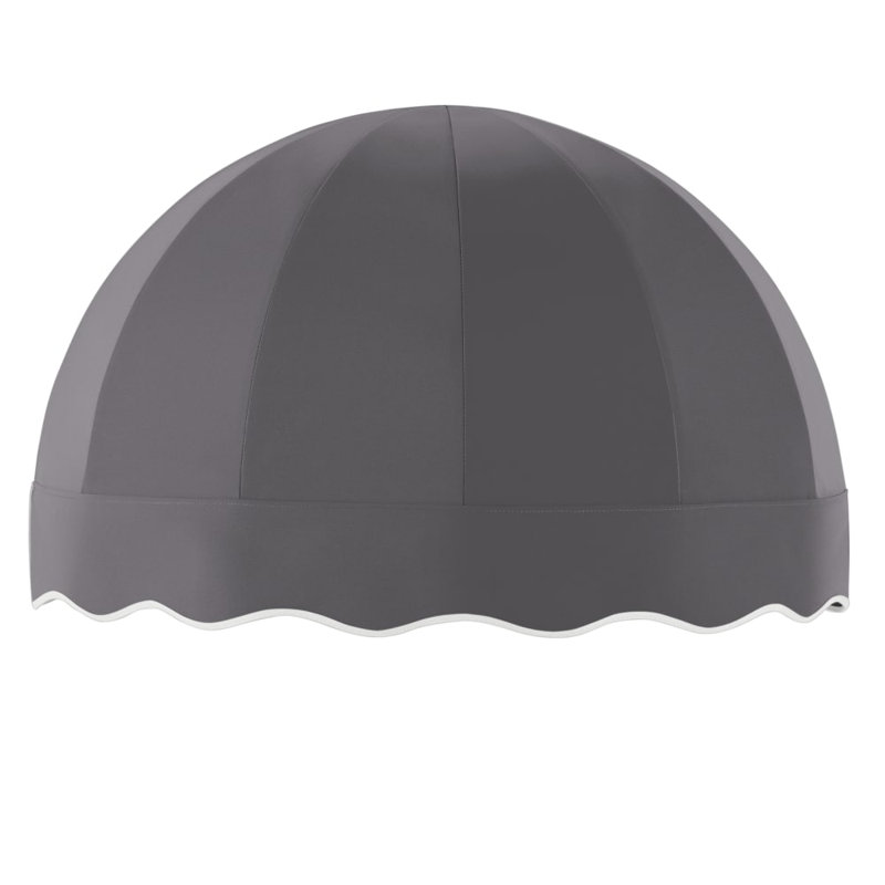Awntech Bostonian Acrylic Fabric Fixed Awning, 26.25" H x 40.5" W x 20.25" D, Gunmetal