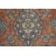 Tapis traditionnel traditionnel en laine orange 5 x 6