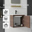 Ensemble de meuble-lavabo mural 20 po avec lavabo et portes à fermeture en douceur pour petites salles de bain-133397047-133397050