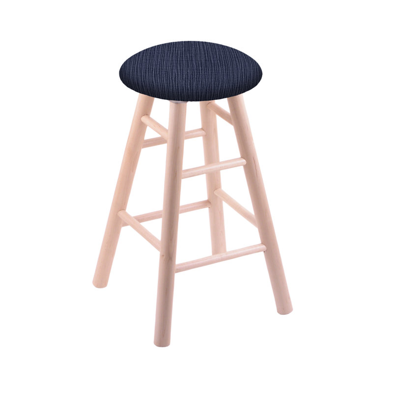 Swivel 24" Bar Stool, Natural Maple, Graph Anchor, Counter Stool (24" Seat Height)