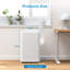Climatiseur portatif, ventilateur de déshumidificateur 3-en-1 à courant alternatif 14 000 BTU, silencieux avec télécommande et affichage à DEL, auto-évaporant, trousse d'installation facile pour fenêtre et roues pour le garage, blanc