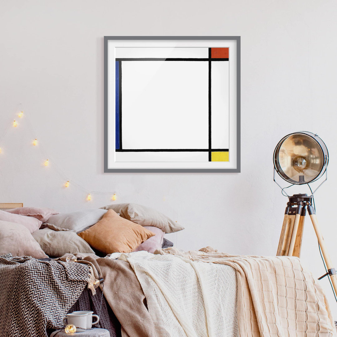 Gerahmter Fotodruck Composition III von Piet Mondrian