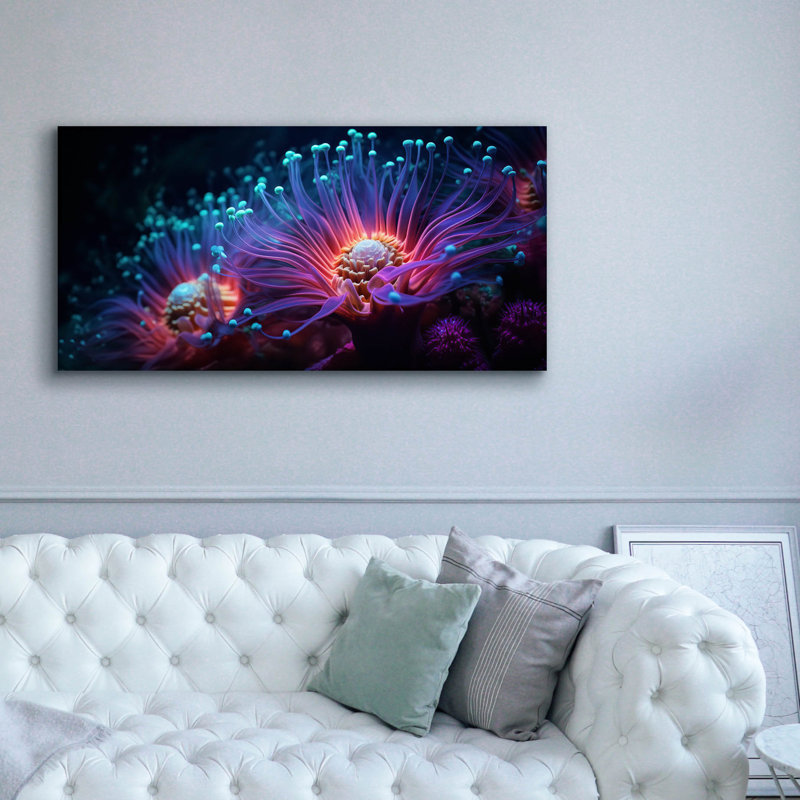 "George Luminescent Garden" par r3darch0n, art mural George George, H 30 po x l 60 po x P 1,5 po