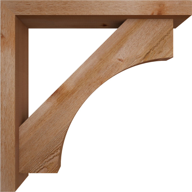 Support Westlake Block avec support décalé, 26 x 26, Cèdre rouge occidental de l 4 po (scié brut)